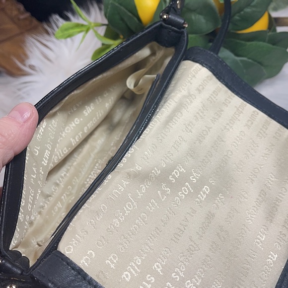 Final 👉🏽 KATE SPADE PURSE IPHONE HOLDER BLACK BOW BAG - Picture 7 of 10
